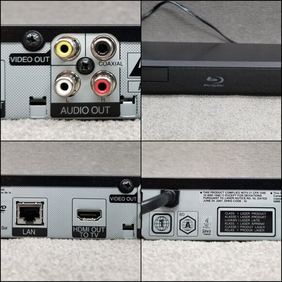 LG BP220 Blu Ray DVD Player USB HDMI Ethernet Network No Remote Tested Working - Picture 7 of 12